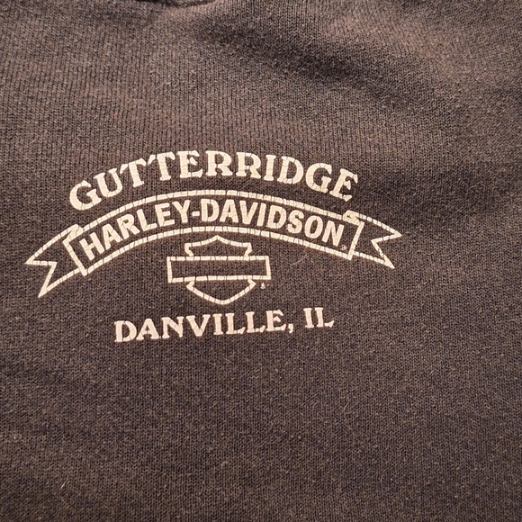 Vintage 1990s Harley-Davidson Motorcycle Logo Illinois Sweatshirt Long Sleeve - Picture 9 of 13